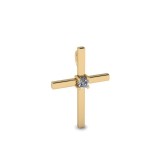 Pandativ din aur galben de 14K in forma de cruce