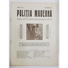 POLITIA MODERNA , REVISTA LUNARA DE SPECIALITATE , LITERATURA SI STIINTA , ANUL VI , NR.67 , SEPTEMBRIE , 1931