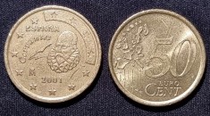 50 euro cent Spania - 2001 foto