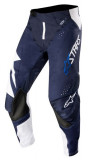 Pantaloni Moto Alpinestars Mx Racer Techstar Factory Alb / Albastru Marimea 28 3721019/270/28