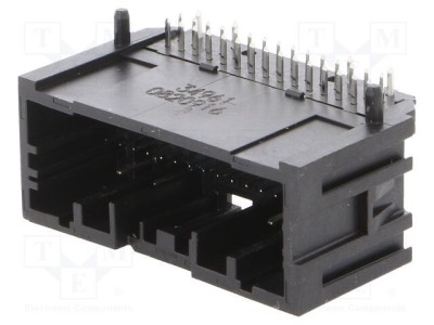 Conector MOLEX Mini50 tată automotive 34 pini unghi 90&amp;deg; pentru PCB foto