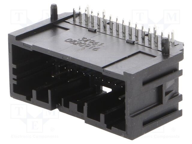 Conector MOLEX Mini50 tată automotive 34 pini unghi 90&deg; pentru PCB