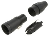 Conector Cablu XLR Femelă 3 Pin Negru