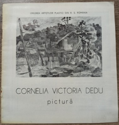 Program expozitie Cornelia Victoria Dedu 1986 foto