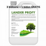 Pachet promotional Ingrasamant cu acizi humici si fulvici pentru pasuni Lander Profy 10 l 3+1 GRATIS