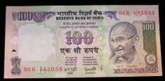 B11 1 - Bancnota foarte veche - India - 100 rupii - 2006