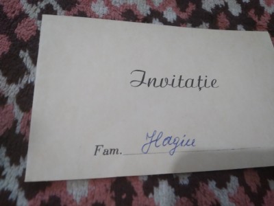 INVITATIE NUNTA VECHE foto