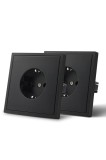 Priză Schuko standard UE, priză &icirc;ncorporată cu un post, instalare ușoară, prize de 80 mm &times; 80 mm