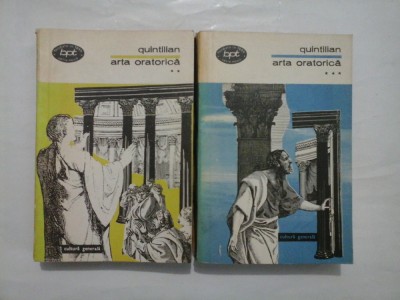 ARTA ORATORICA ( 2 volume ) - Quintilian - vol.2 si vol.3 foto