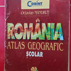 ROMANIA ATLAS GEOGRAFIC SCOLAR - OCTAVIAN MANDRUT