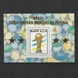 Brazilia Castigatoarea Cupei Mondiale de Fotbal - Brazilia 1994 - MNH - Colita Dantelata, Nestampilat