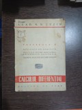 Calculul Diferential, Fascicola II - Acad. N. N. Luzin