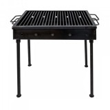 Gratar metalic pe carbuni 10x60&times;40cm Picioare Demontabile Zilan 5209