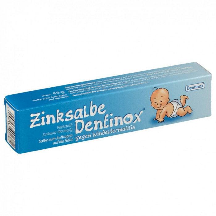 Unguent, Dentinox, Zinksalbe, Efect Protector si Vindecator asupra Dermatozelor, 45gr