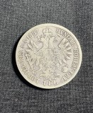 Moneda Argint 1 Florin 1887 Austria Gulden Austro-Ungar 0.900, 12.34g, 29.24mm