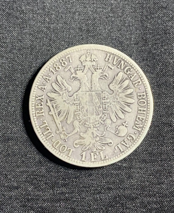 Moneda 1 Florin 1887 Austria argint