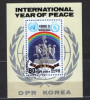 KOREA 1986 - ANUL INTERNATIONAL AL PACII. STATUIE, COLITA STAMPILATA, C16, Stampilat