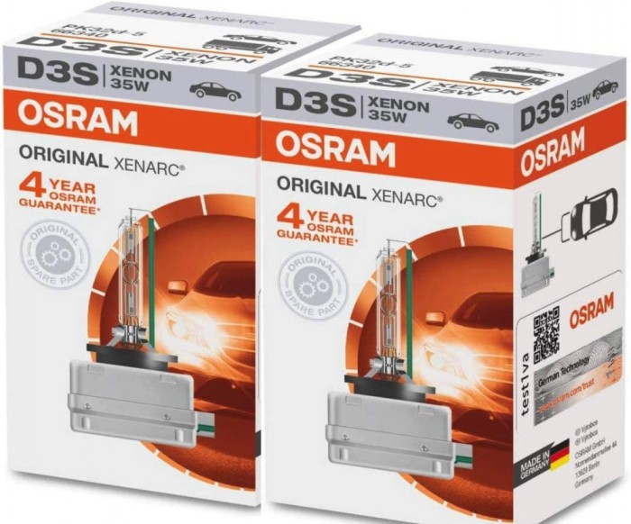 Pachet 2 bec Xenon D3S 42V 4300K Osram Xenarc