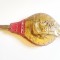 E185-Suflator foc semineu vintage table bronz-lemn-vinilin.