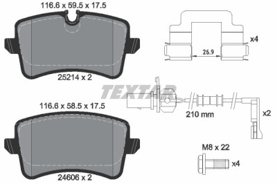 TEXTAR 2521403 Q+ set placute frana,frana disc foto