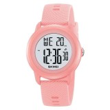 Ceas Digital SKMEI 2218 , Afisaj LED, Calendar, Alarma, Luminos, Curea Silicon, Rezistent la Apa 5ATM