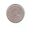 Moneda Hong Kong 50 cents/centi 1951, stare buna, curata, Asia, Cupru-Nichel