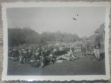 Clasa de elevi militari in aer liber// fotografie perioada interbelica, Romania 1900 - 1950, Portrete