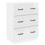 vidaXL Dulap cu sertare Alb foarte lucios 66 x 34,5 x 87 cm 895299