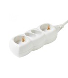 Prelungitor electric 2x Euro + 2 prize Schuko 3m 16A 3500W 3x1.5mm2 alb Home, Home By Somogyi