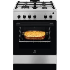 Aragaz pe gaz Electrolux LKG604013X, 4 arzatoare, Inox antiamprenta, 50&deg;C - 250&deg;C, Clasa A