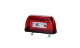 Lampa Numar LED Horpol LTD669, 12-30V, 93mm, Omologare E9, 3 LED iluminare + 2 LED pozitie, Rosu