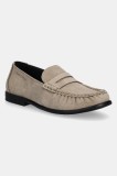 Marc O&#039;Polo mocasini din piele intoarsa FIONA 1B femei, culoarea bej, cu toc plat, 50118633202300
