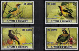 S. TOME E PRINCIPE 2007 - Pasari /serie completa MNH, Nestampilat