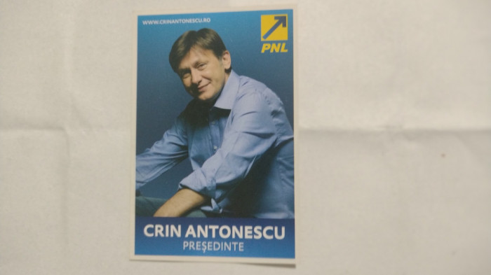 Propaganda electorala calendar de buzunar PNL Crin Antonescu