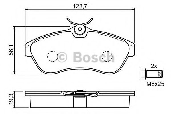Set placute frana,frana disc CITROEN C3 I (FC) (2002 - 2016) BOSCH 0 986 424 635