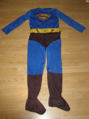 costum carnaval serbare superman pentru copii de 7-8 ani foto