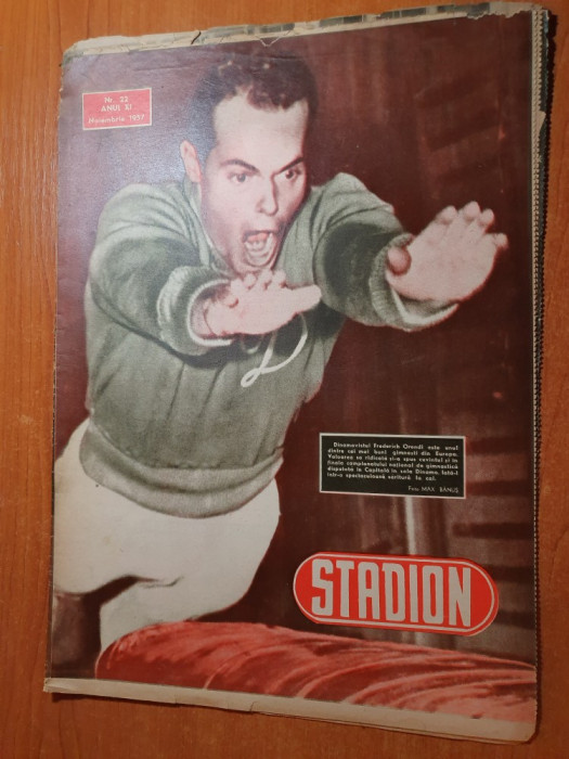 stadion noiembrie 1957-dinamovistul frederich orendi cel mai bun gimnast