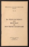 Un REZUMAT al MISCARII LEGIONARE Dr. Filip Paunescu Publicata in exil 1985 Editura Carpatii Madrid Miscarea Legionara Garda de Fier Politica Ideologie