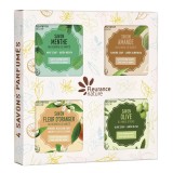 Set 4 Sapunuri cu Unt de Shea Bio 4x100 grame Fleurance, Fleurance Nature