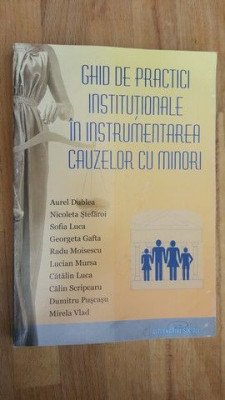Ghid de practici institutionale in instrumentarea cauzelor cu minori- A.Dublea, N.Stefaroi, S.Luca foto