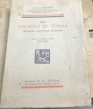 CRT10DE Carte veche Germana -Georges Macovei - Les gisements de petrole (Masson et Cie, Paris) - Carte veche geologie petrol