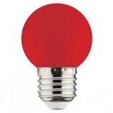 Bec LED 1W E27, lumina rosie, 220-250V, iluminat decorativ