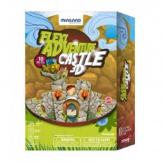 Puzzle 3D Castelul Miniland, 14 piese flexibile, 21 x 18 cm foto