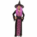 Costum de carnaval - Vrajitoare paianjen (roz) XS (5-6 ani/max 116 cm)