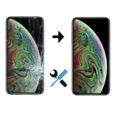 Inlocuire Geam Sticla Display Ecran iPhone X Negru foto