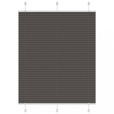 vidaXL Jaluzea plisată negru 105x100 cm Lățime țesătură 104,4 cm foto