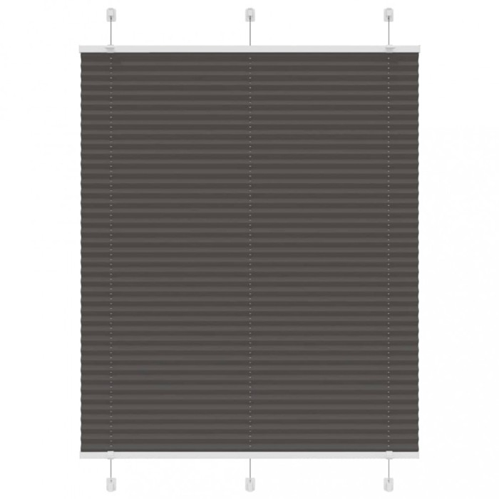 vidaXL Jaluzea plisată negru 105x100 cm Lățime țesătură 104,4 cm