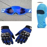 Cumpara ieftin Set accesorii moto -off road-atv-bicicleta-tricicleta:Ochelari,manusi si cagula, set Marime L