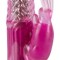 Vibrator Sugar Babe, pink (22 cm) - Stimulator de clitoris rabbit cu ax rotativ, cu 4 niveluri de rotatie 8 nivele de vibratie