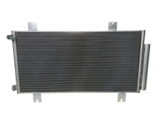 Condensator climatizare Honda FIT, 2015-, motor 1.5, 97 kw benzina, cutie CVT, full aluminiu brazat, 705(690)x360(345)x16 mm, cu uscator si filtru in foto